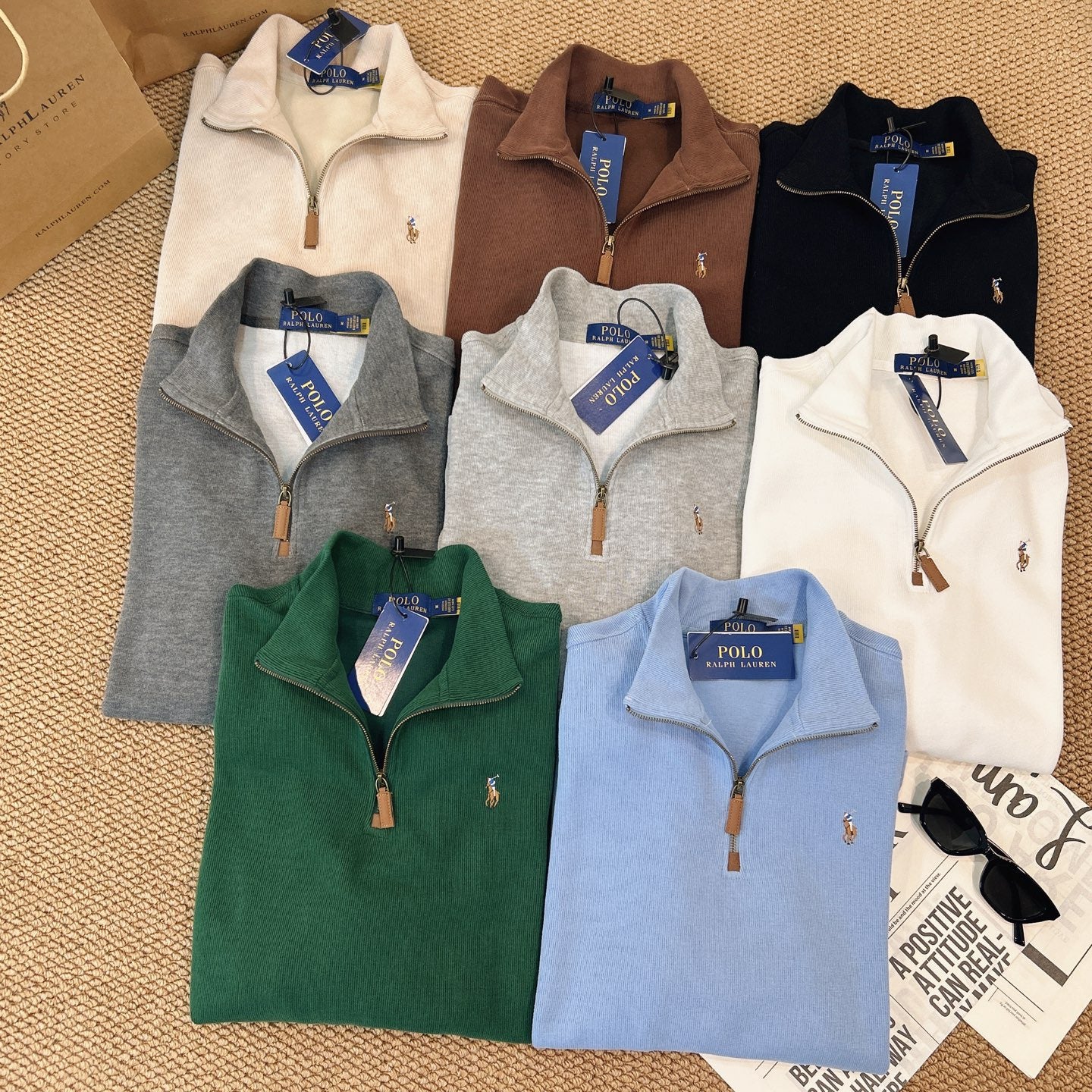 Loose fit Ralph Lauren Quarter Zip